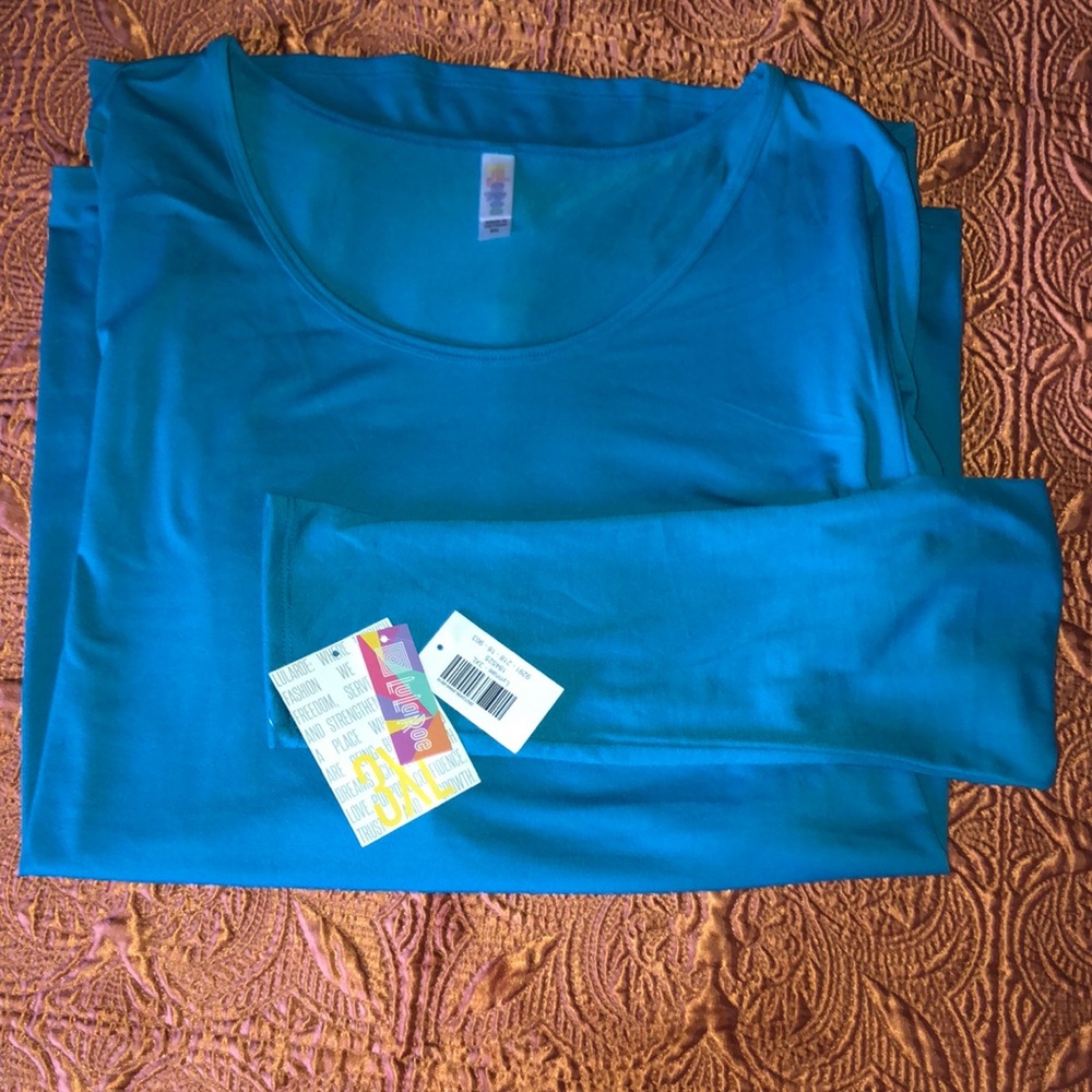 LuLaRoe Long Sleeve Lynnae Teal